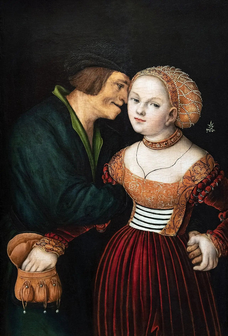 De Uforenelige Elskende - Lucas Cranach den Ældre