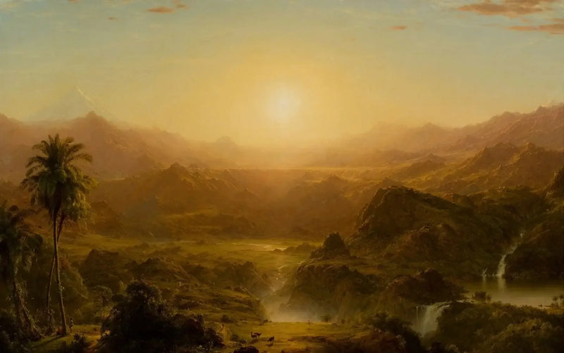 Andesene i Ecuador - Frederic Edwin Church