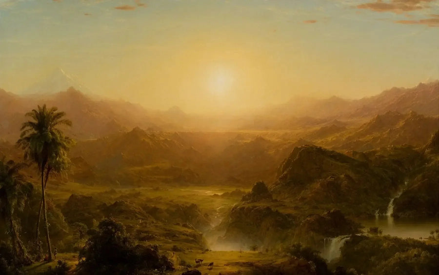 Andesene i Ecuador - Frederic Edwin Church