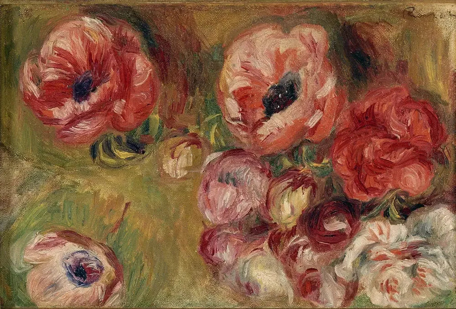 Anemonerne - Pierre-Auguste Renoir
