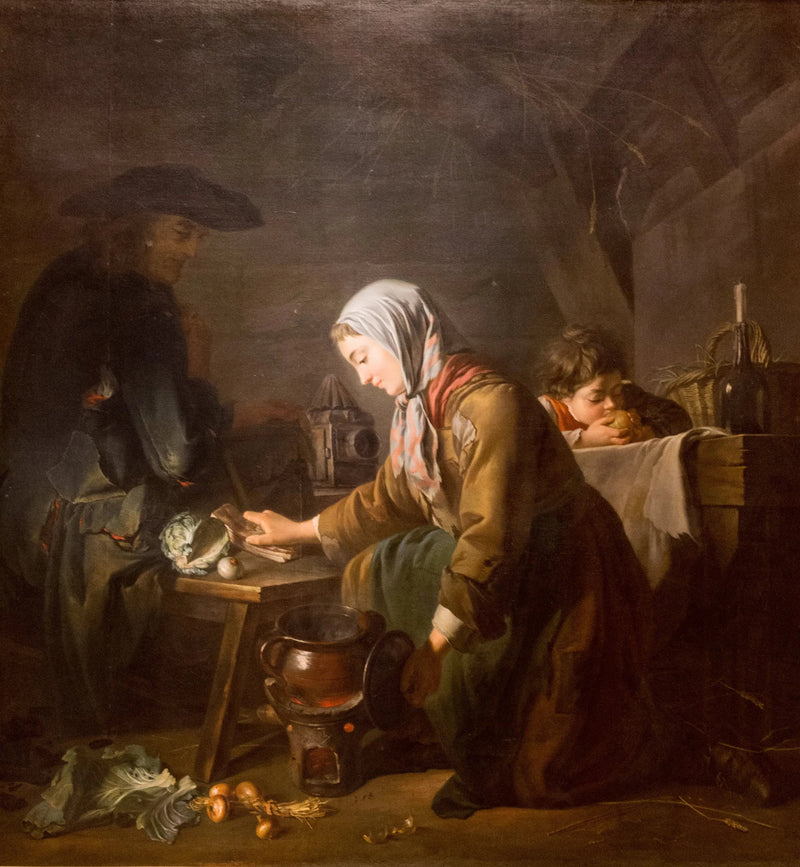 Morgenmadsforberedelser - Nicolas-Bernard Lépicié