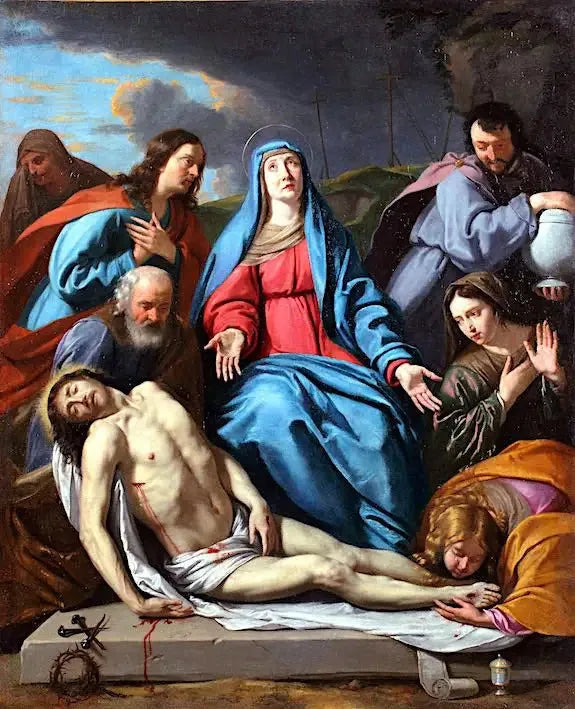 Kristi Gravlæggelsesforberedelser - Philippe de Champaigne