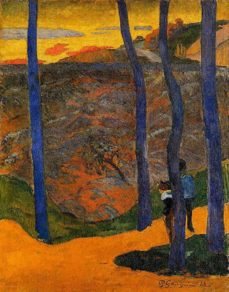 De blå træer (Du vil tilbringe tid der, den smukke) - Paul Gauguin