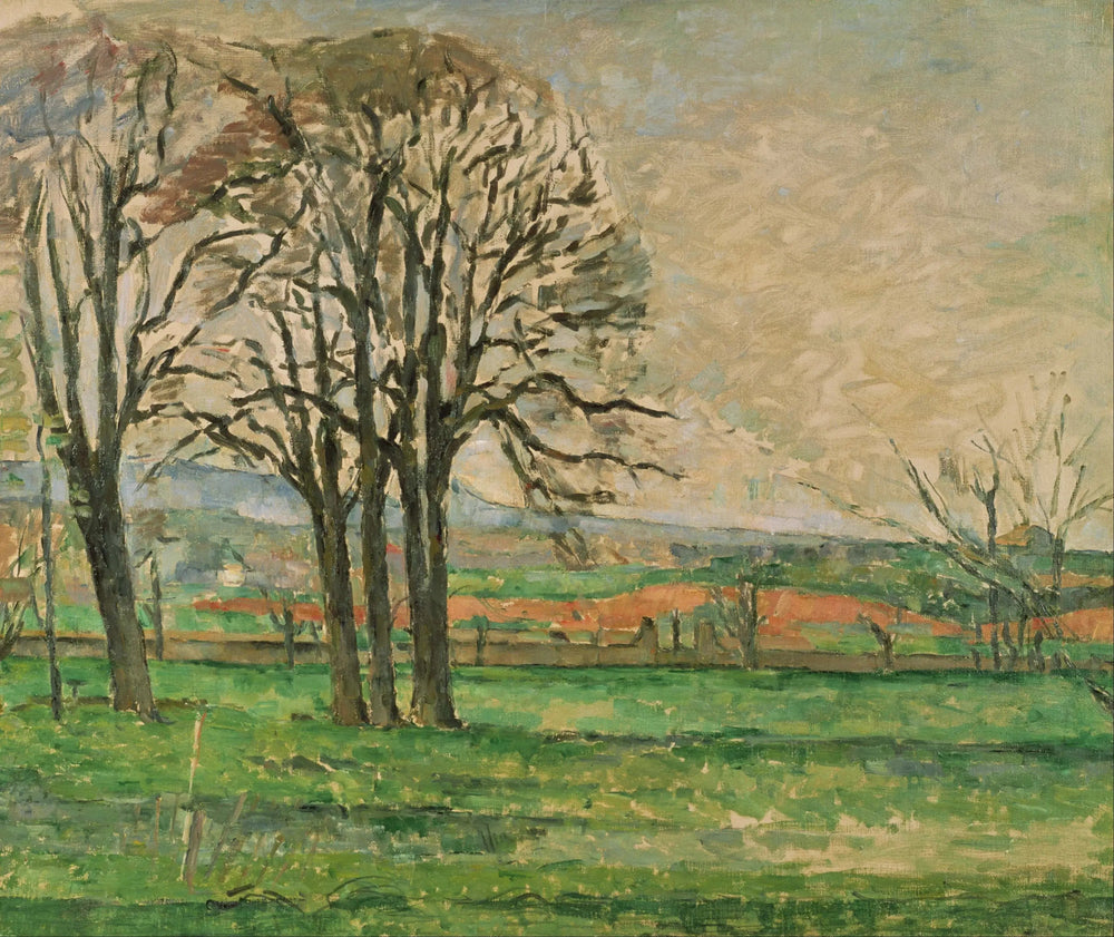 Les Arbres du Jas de Bouffan dénudés - Paul Cézanne image 1 reproduction réalisée par Alpha Reproduction