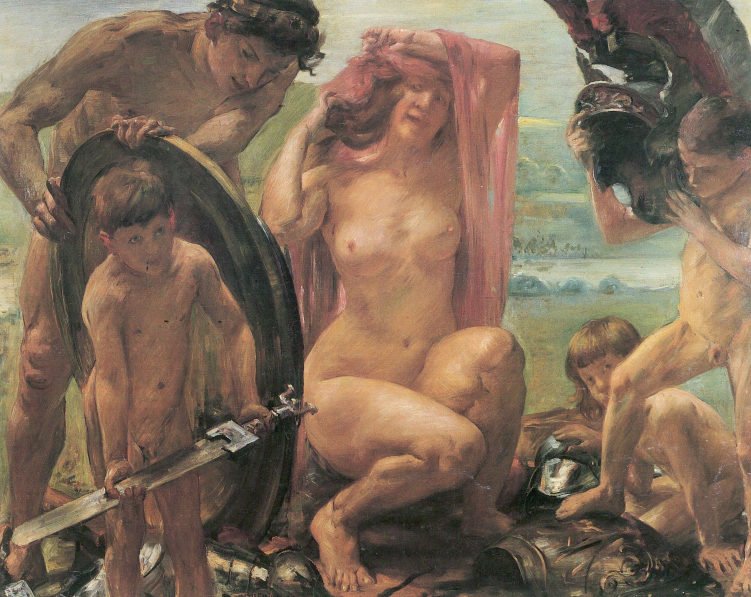 Les armes de Mars - Lovis Corinth image 1 reproduction artisanale de tableau