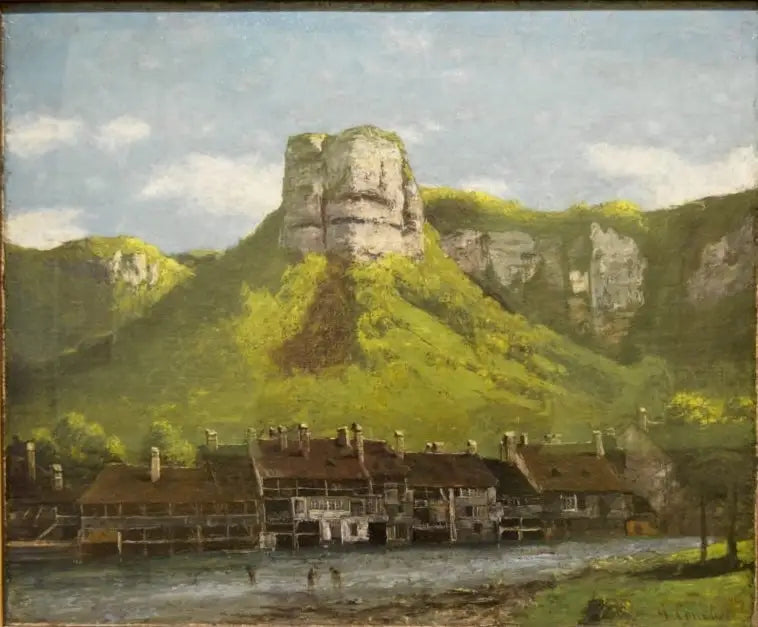 Tréfilerie de la Loue-atelier, nær Ornans - Gustave Courbet