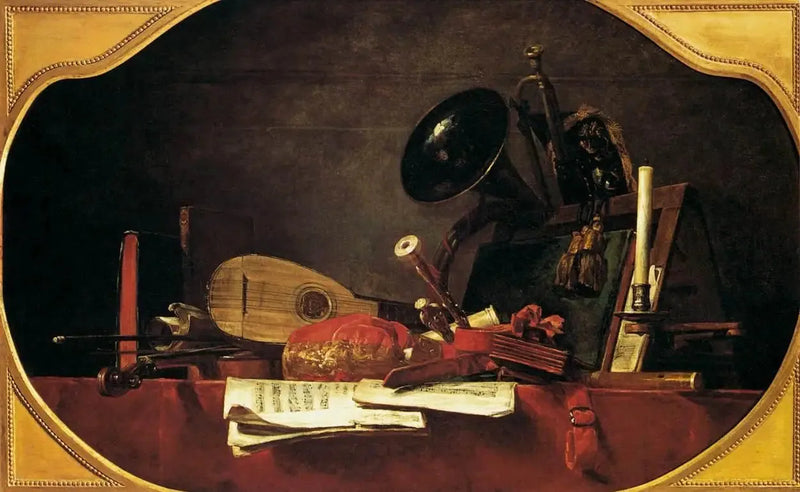 Musikens attributter - Jean Siméon Chardin