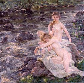 Badegæsterne - Robert Lewis Reid