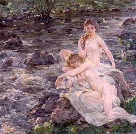 Badegæsterne - Robert Lewis Reid