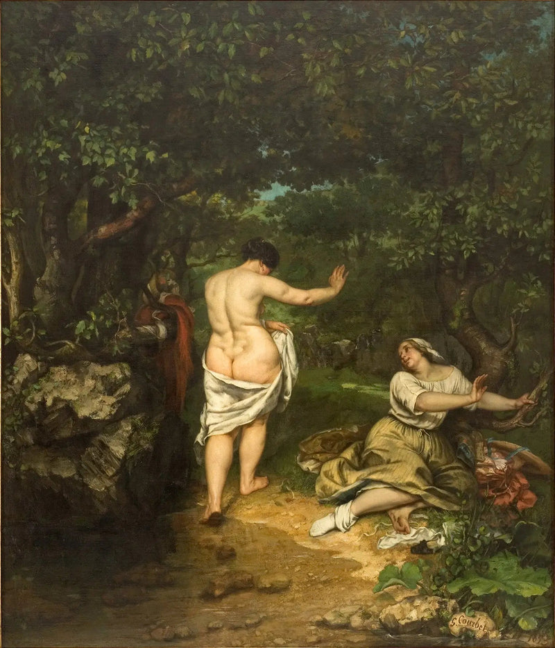 Baderinder - Gustave Courbet