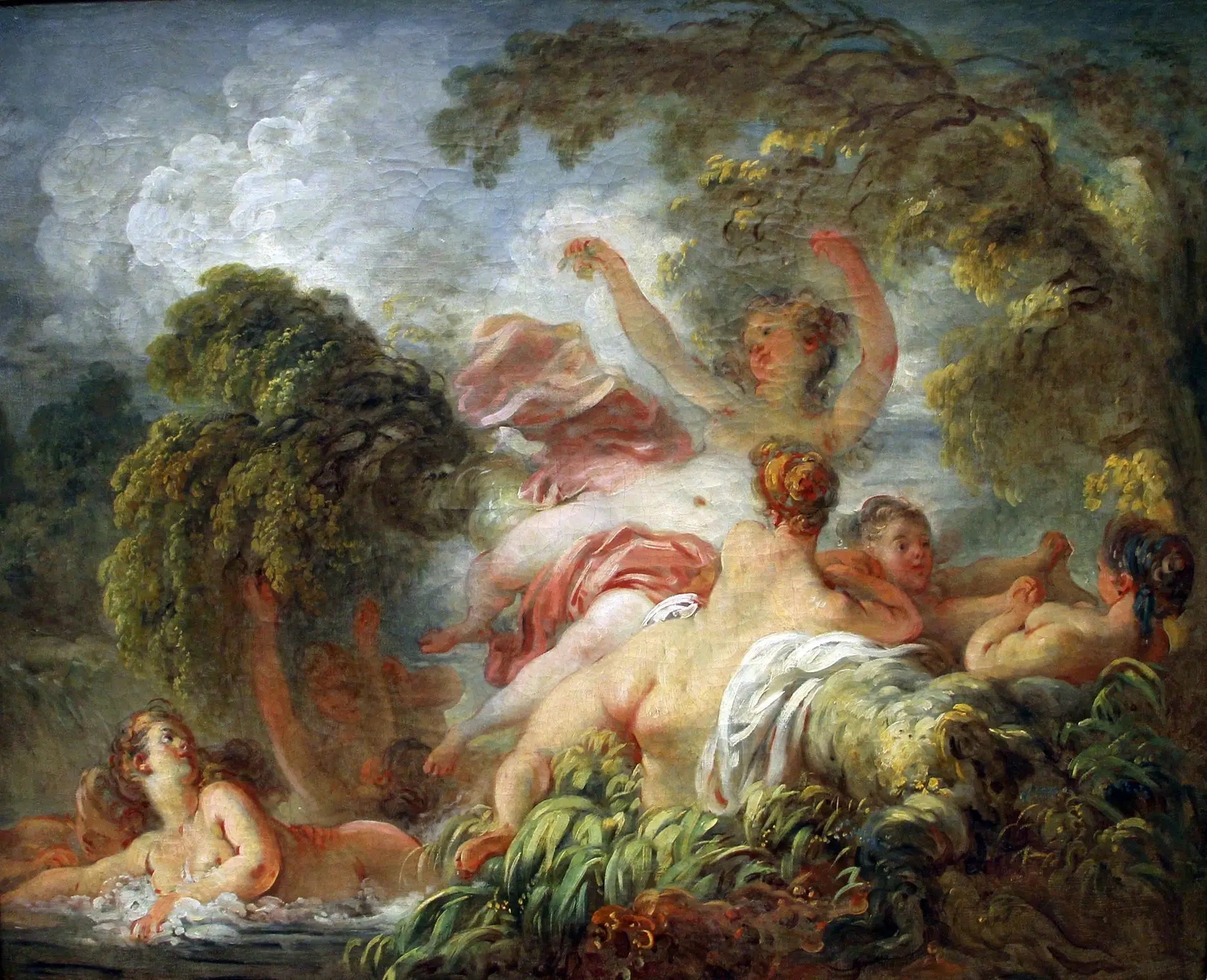 Les Baigneuses - Jean-Honoré Fragonard - Alpha Reproduction