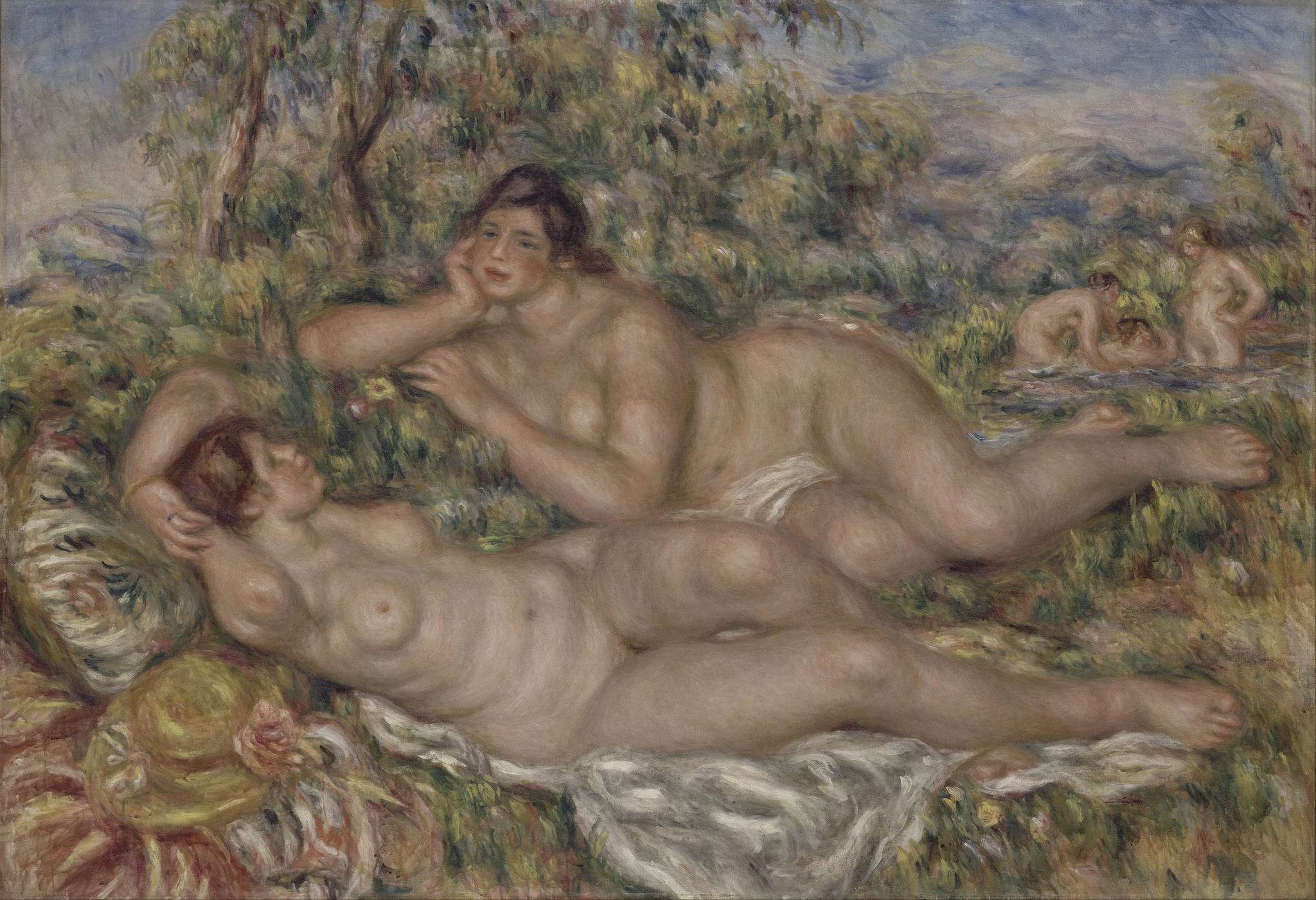 Les Baigneuses de Renoir, 1918-1919, musée d’Orsay RF 2795 – reproduction peinture à l’huile sur toile