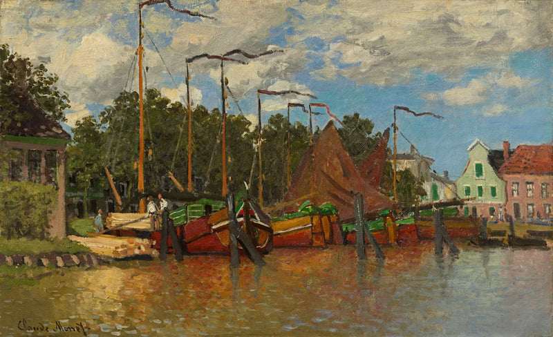 Skibene i Zaandam - Claude Monet