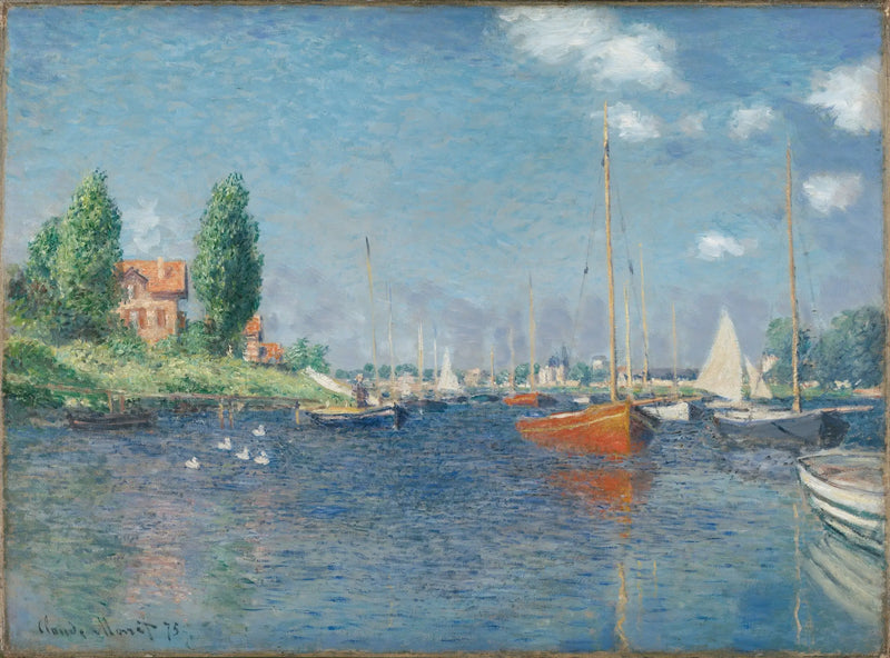 De røde både, Argenteuil - Claude Monet