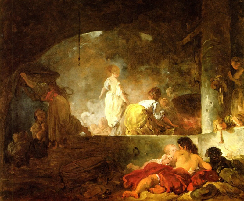 Vaskekoner - Jean-Honoré Fragonard