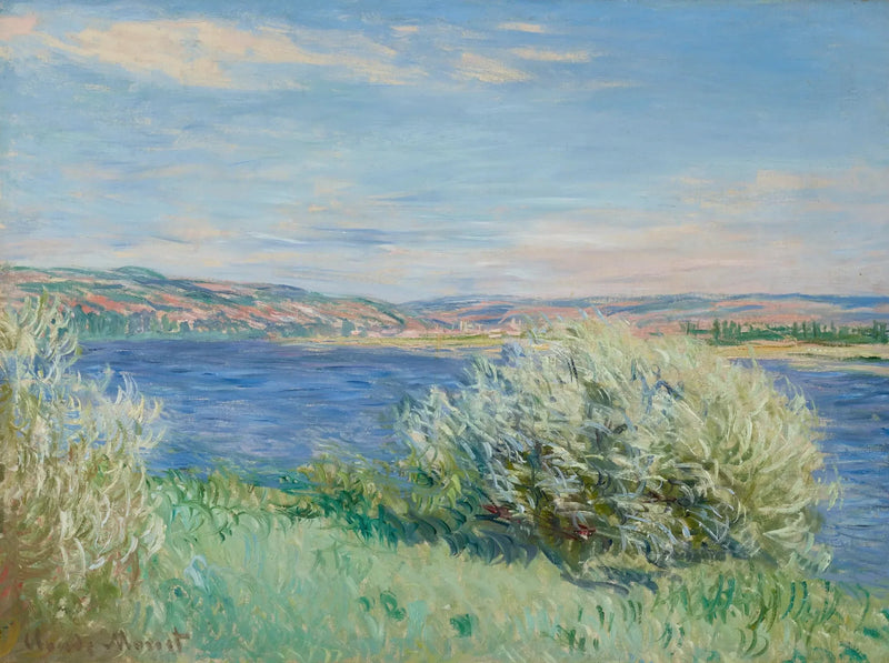 Seinens bredder nær Vétheuil - Claude Monet