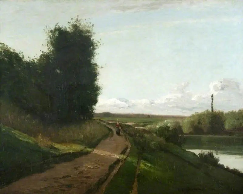 Marne-kysten - Camille Pissarro