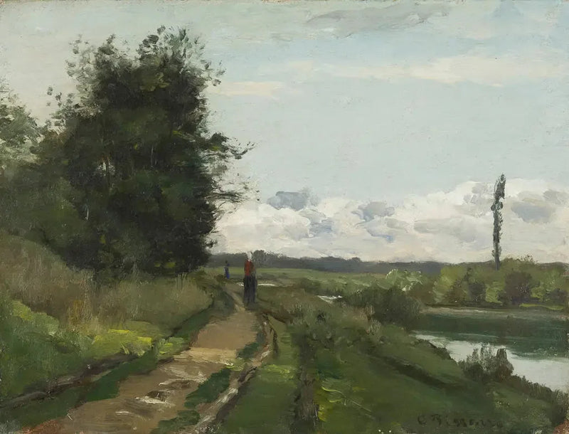 Seinebredderne ved Bougival - Camille Pissarro