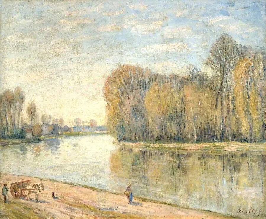 Loing-kysterne - Alfred Sisley