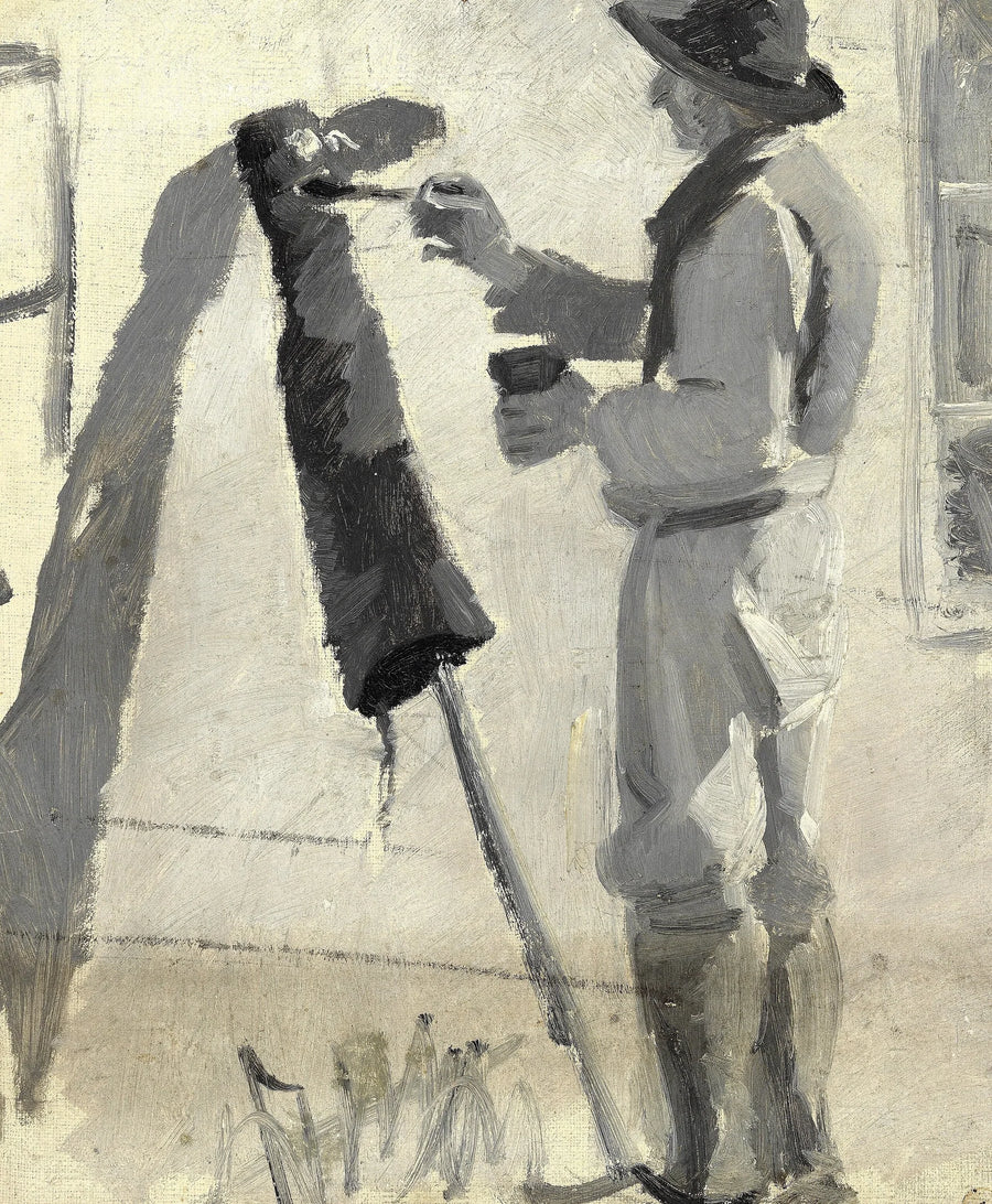 Støvlerne er tjærede. -Michael Peter Ancher