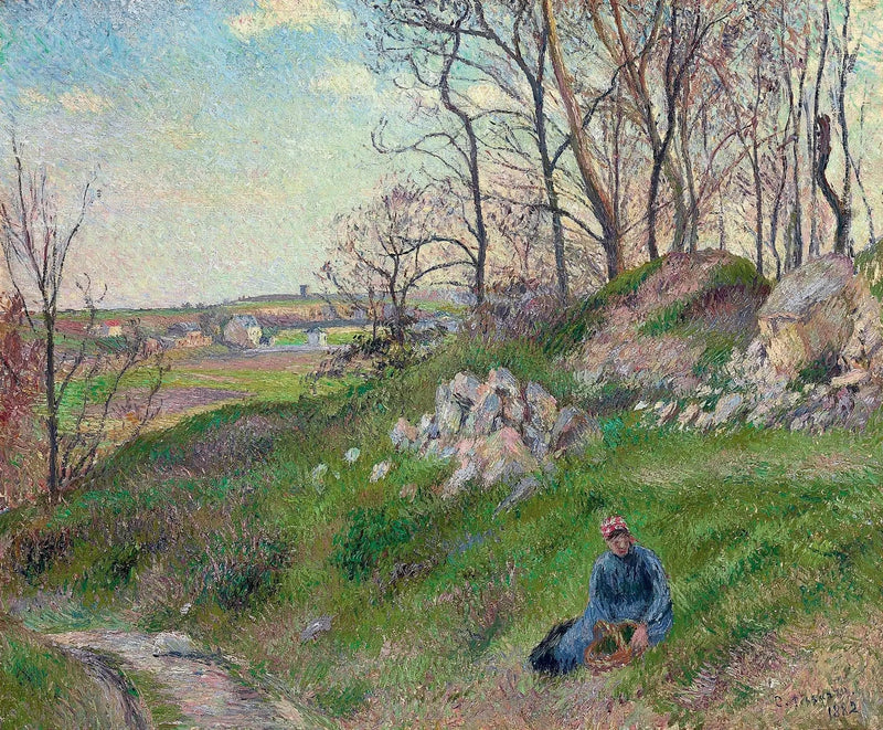Kålmarkerne, Pontoise - Camille Pissarro