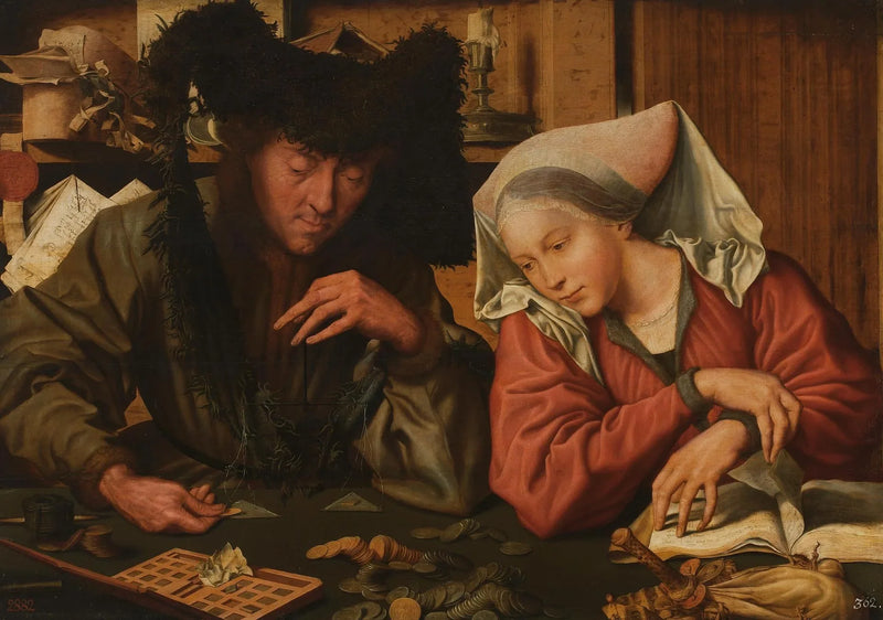 Pengeombyttere - Marinus van Reymerswale
