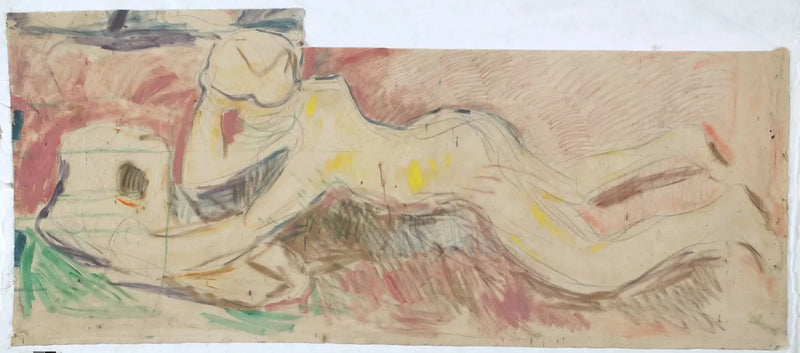 De Søgere: dreng der hviler på sin mave - Edvard Munch