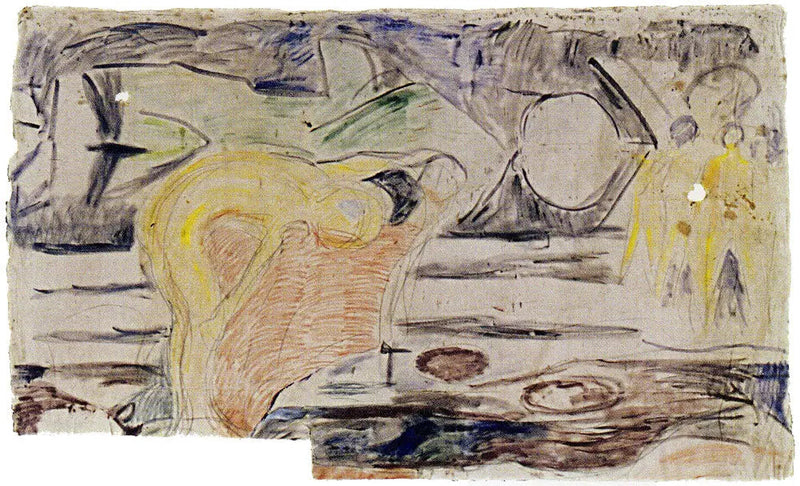 De Søgere: gruppe af børn stående - Edvard Munch