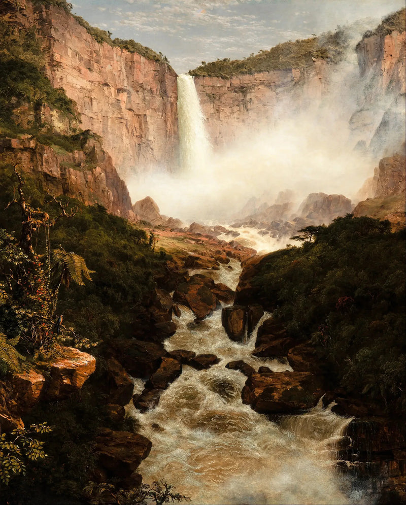 Tequendama-faldet nær Bogotá, Nueva Granada - Frederic Edwin Church