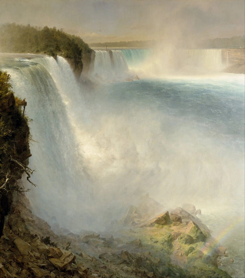 Niagara Falls fra den amerikanske side - Frederic Edwin Church