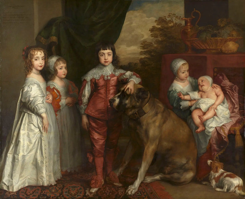 Kong Charles' fem børn - Antoine van Dyck
