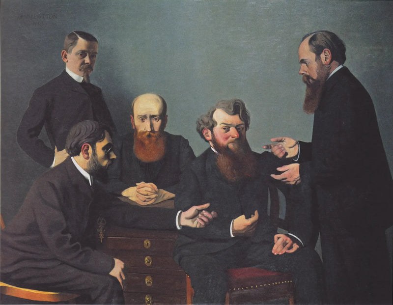 De fem malere - Félix Vallotton