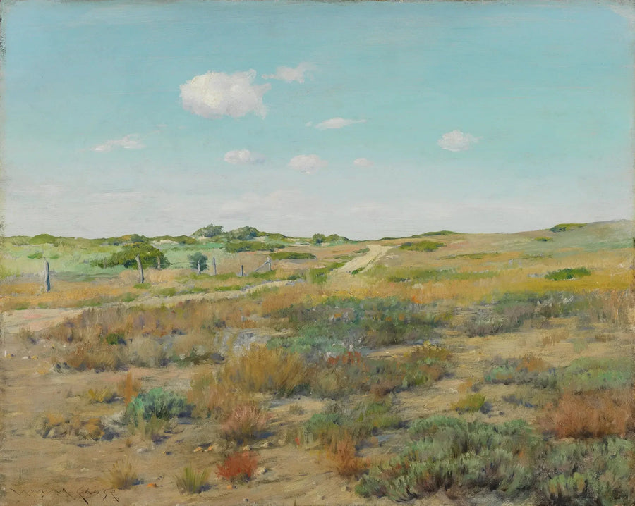 Shinnecock-bakkerne - William Merritt Chase