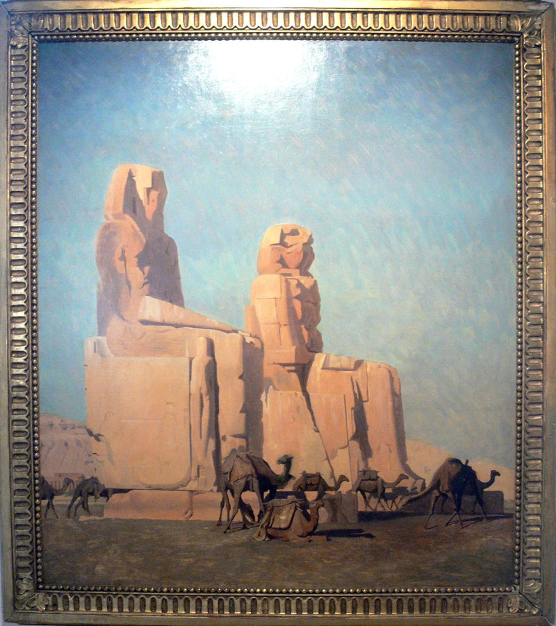 De kolossale statuer i Theben, Memnon og Sésostris - Jean-Léon Gérôme
