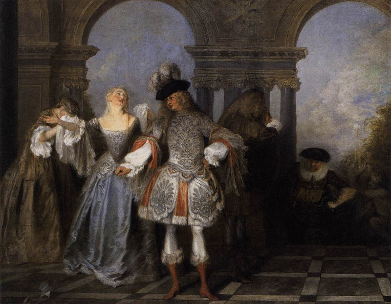 De franske skuespillere - Antoine Watteau