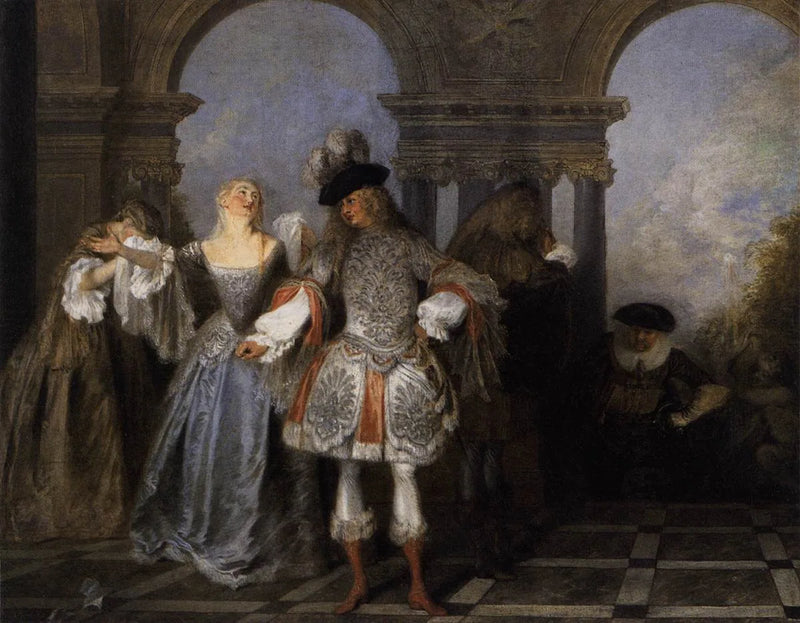 De franske skuespillere - Antoine Watteau