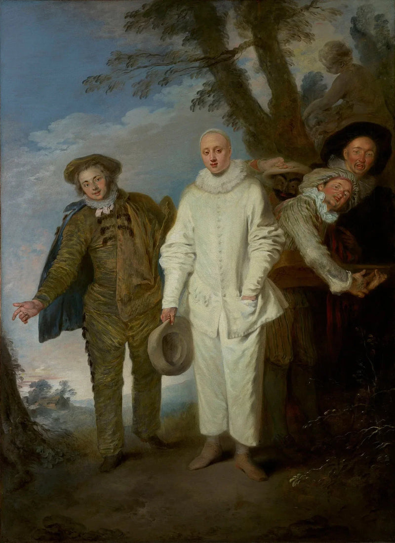 De Italienske Komedier - Antoine Watteau