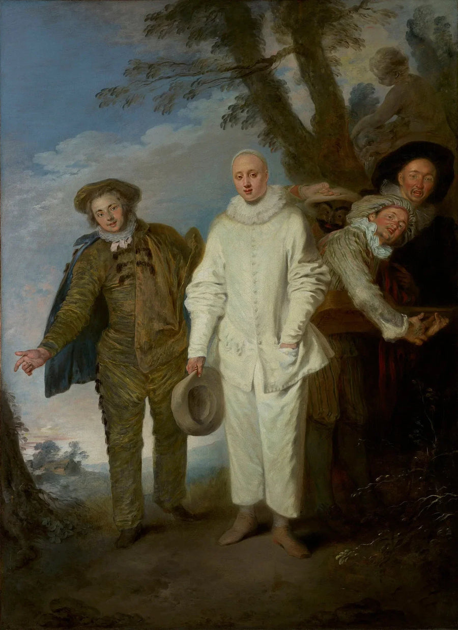 De Italienske Komedier - Antoine Watteau