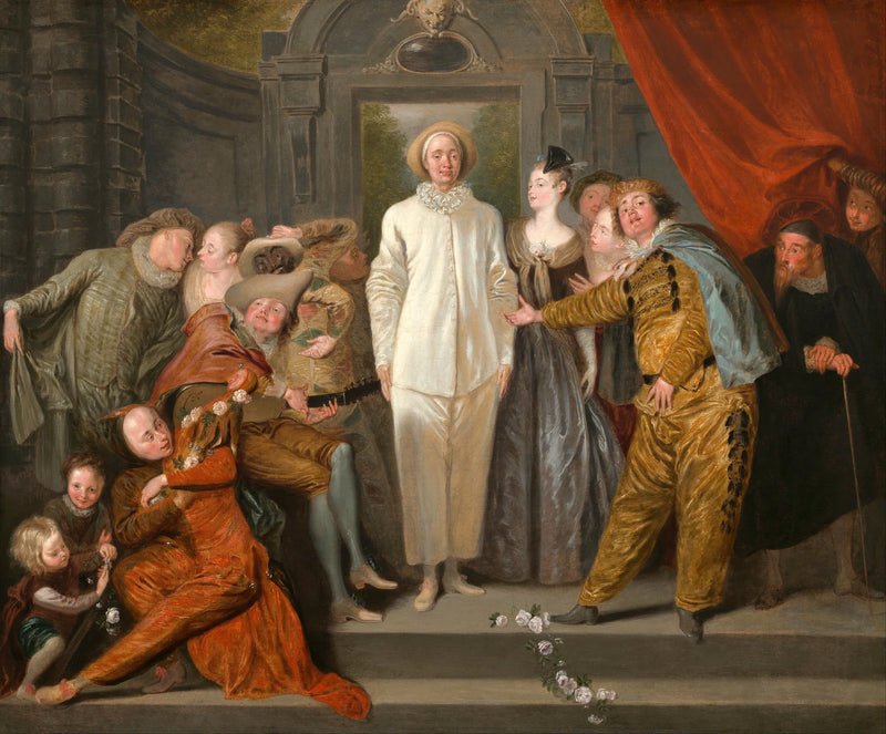 De Italienske Komedier - Antoine Watteau
