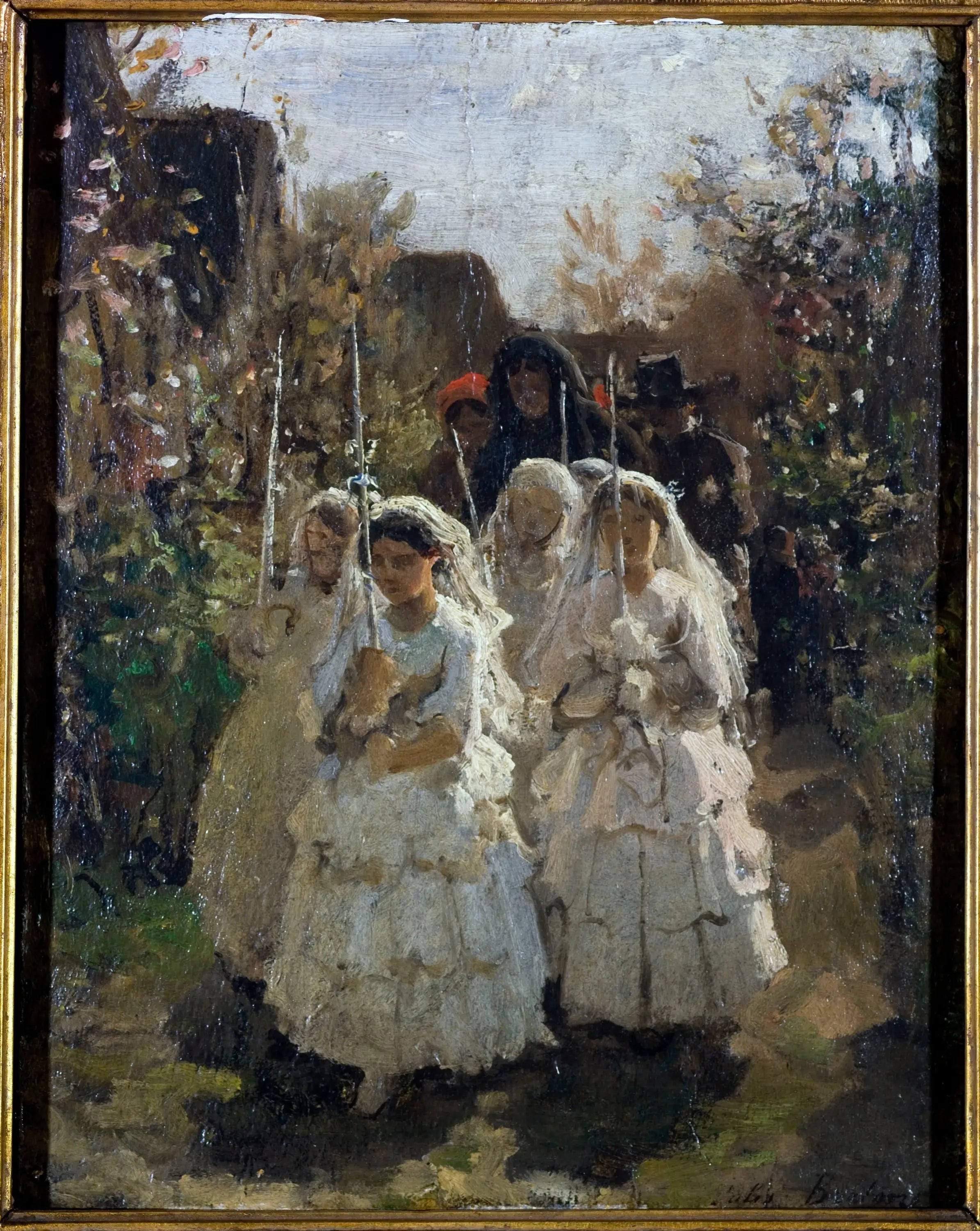 Les communiantes à Courrières - Jules Breton image 1 copie de tableau peinte à la main