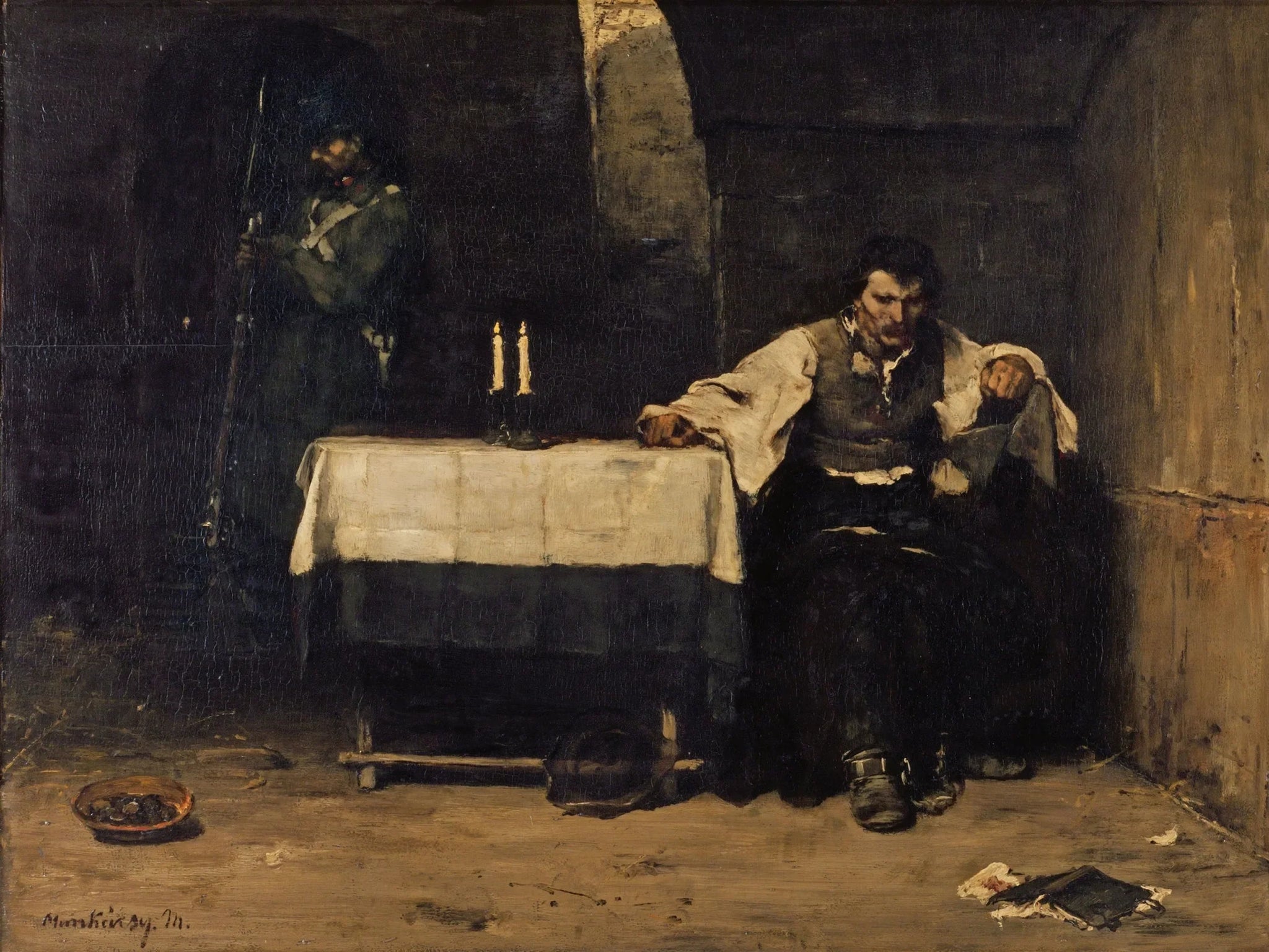 Les condamnés - Mihály Munkácsy image 1 tableau peint à l’huile sur toile