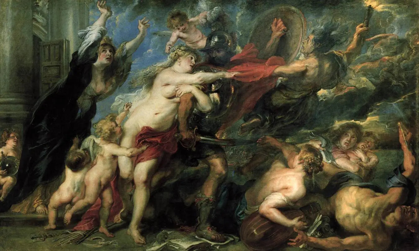 Les Conséquences de la guerre - Peter Paul Rubens image 1 copie peinte à la main à l’huile