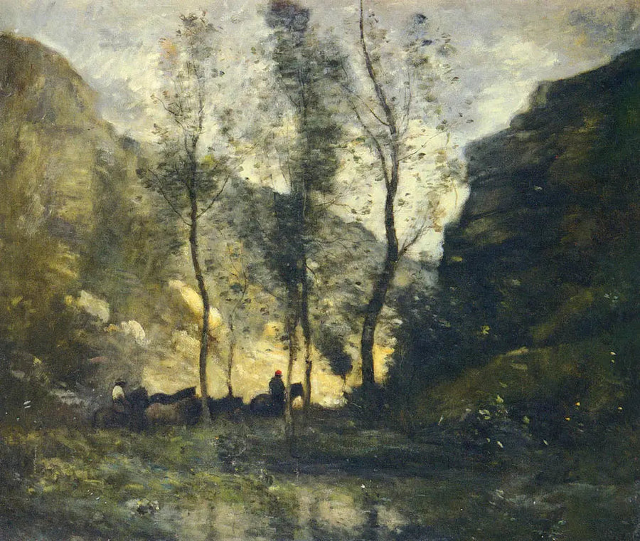 De smuglere - Jean-Baptiste Camille Corot