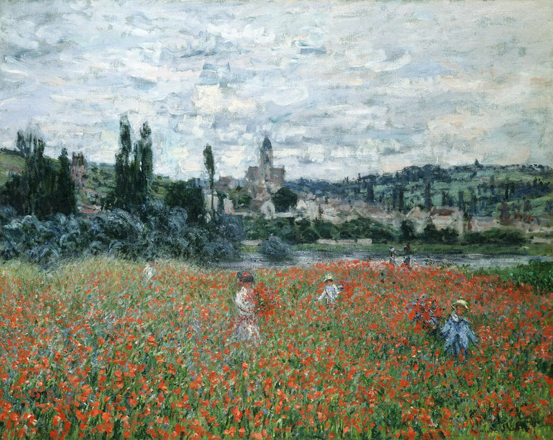 Valmuer nær Vétheuil - Claude Monet