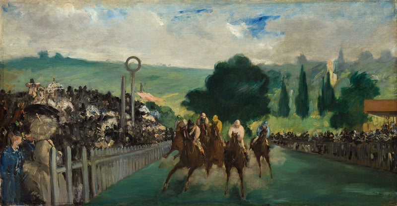Løbene i Longchamp - Édouard Manet