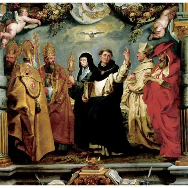 Les défenseurs de l'Eucharistie - Peter Paul Rubens image 1 reproduction réalisée par Alpha Reproduction