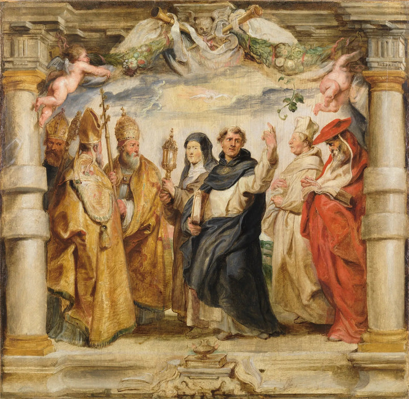 Eucharistiens forsvarere - Peter Paul Rubens