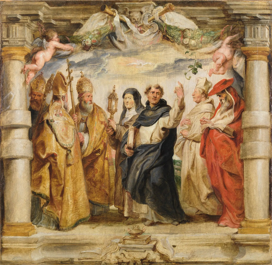 Eucharistiens forsvarere - Peter Paul Rubens