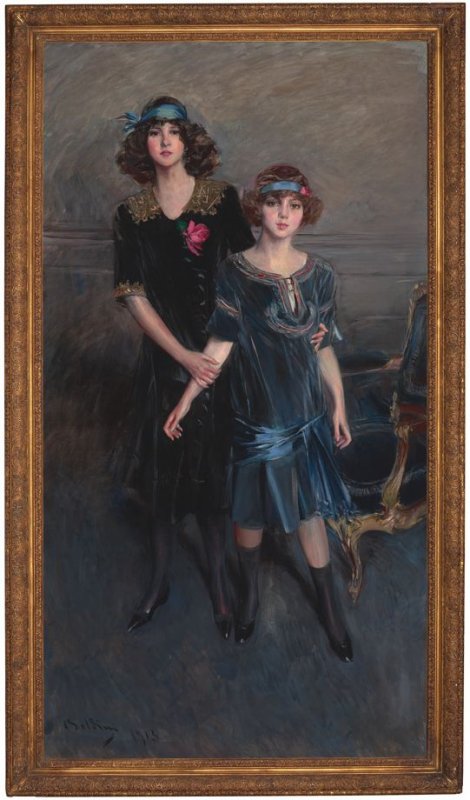 Muriel og Consuelo Vanderbilt-døtrene - Giovanni Boldini