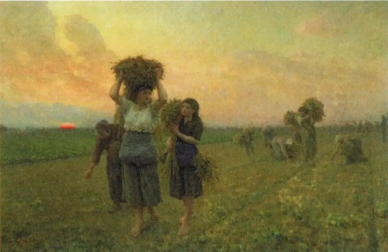 De sidste høstfolk - Jules Breton
